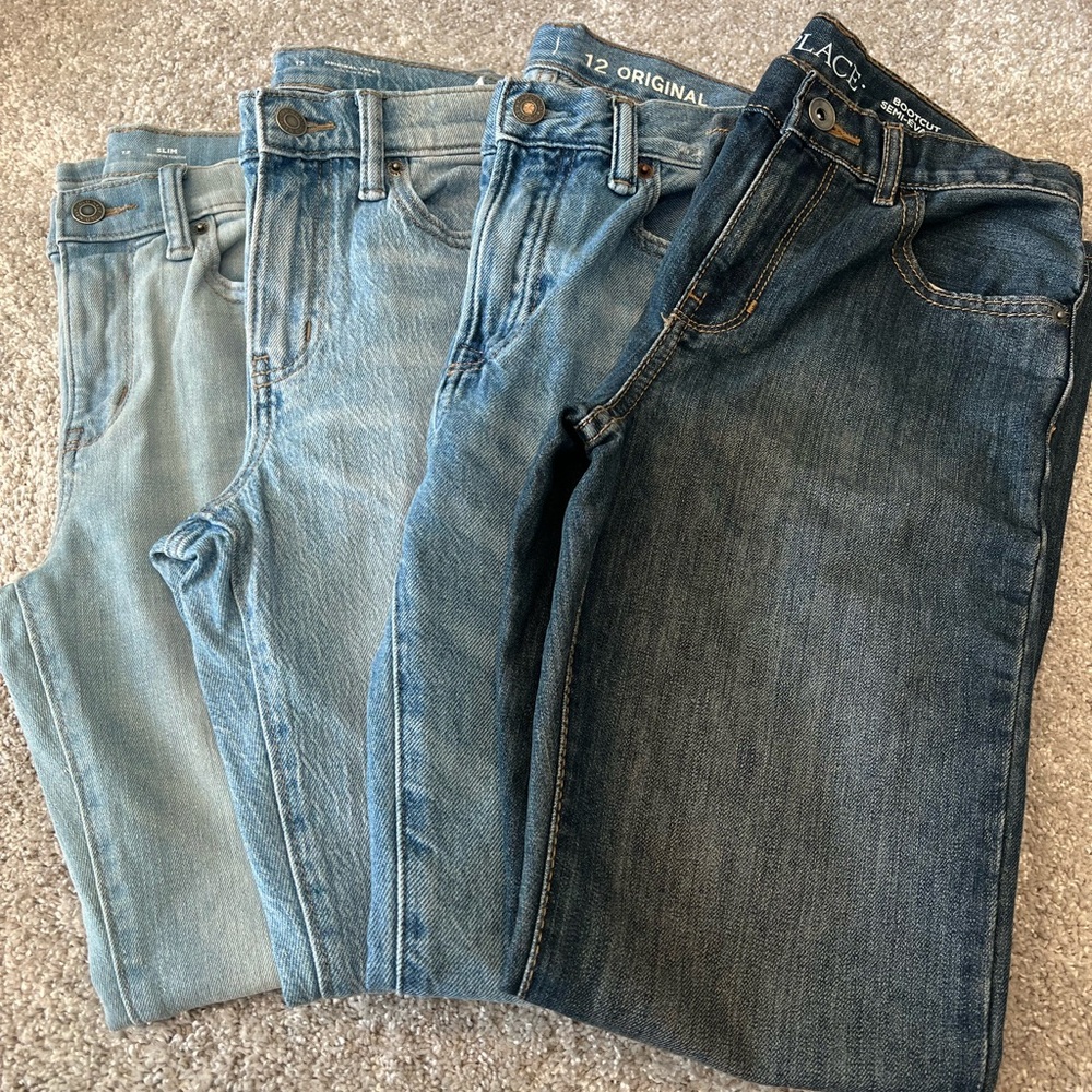 Assorted jeans size 12 boys youth gap, old navy, children’s place